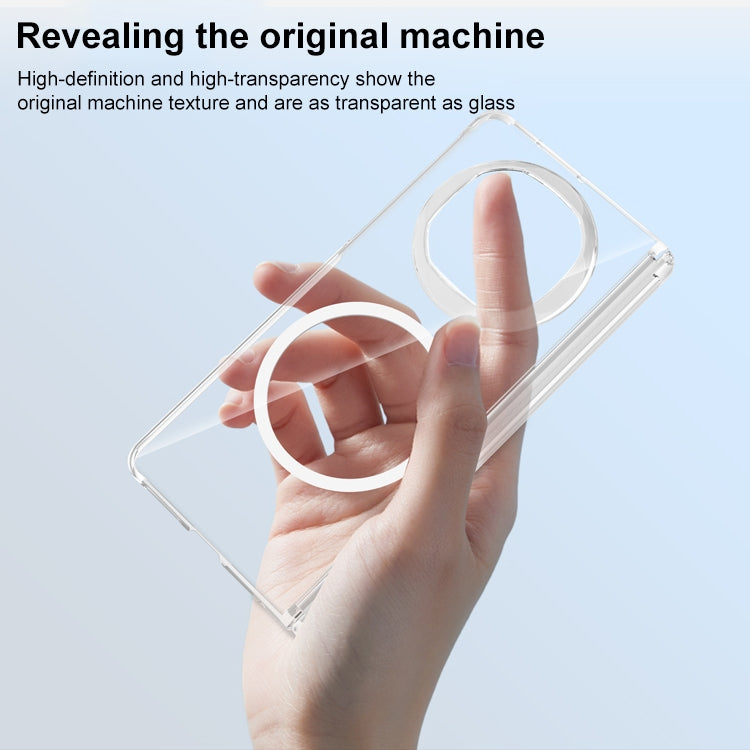For Huawei Mate X6 Clear MagSafe PC Full Coverage Phone Case(White) - Huawei Cases by PMC TechLife | Online Shopping South Africa | PMC TechLife | Buy Now Pay Later Mobicred