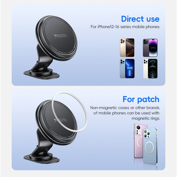 Yesido C220 Car Center Console MagSafe Magnetic Phone Holder(Black) - Universal Car Holders by Yesido | Online Shopping South Africa | PMC TechLife | Buy Now Pay Later Mobicred
