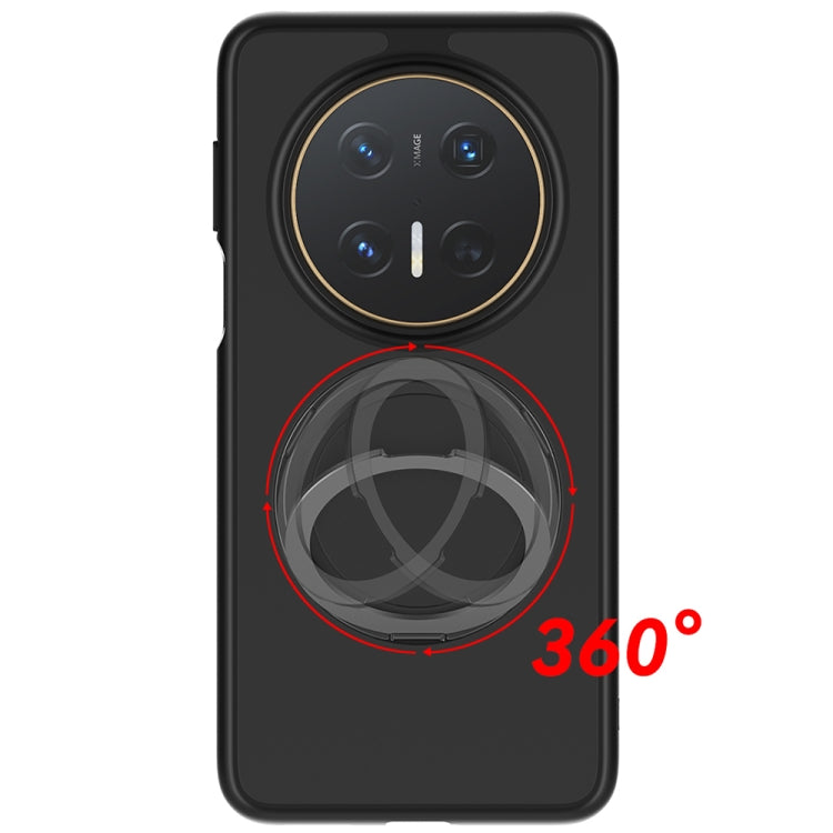For Huawei Mate 70 Pro / 70 Pro+ Frosted 360 Degree Rotating Holder Phone Case(Black) - Huawei Cases by PMC TechLife | Online Shopping South Africa | PMC TechLife | Buy Now Pay Later Mobicred