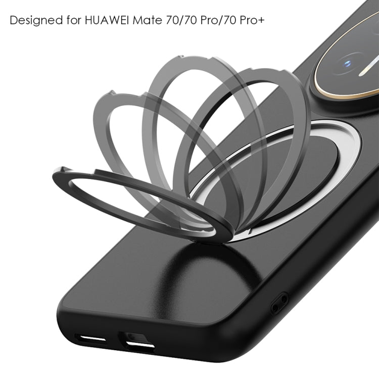 For Huawei Mate 70 Pro / 70 Pro+ Frosted 360 Degree Rotating Holder Phone Case(Green) - Huawei Cases by PMC TechLife | Online Shopping South Africa | PMC TechLife | Buy Now Pay Later Mobicred