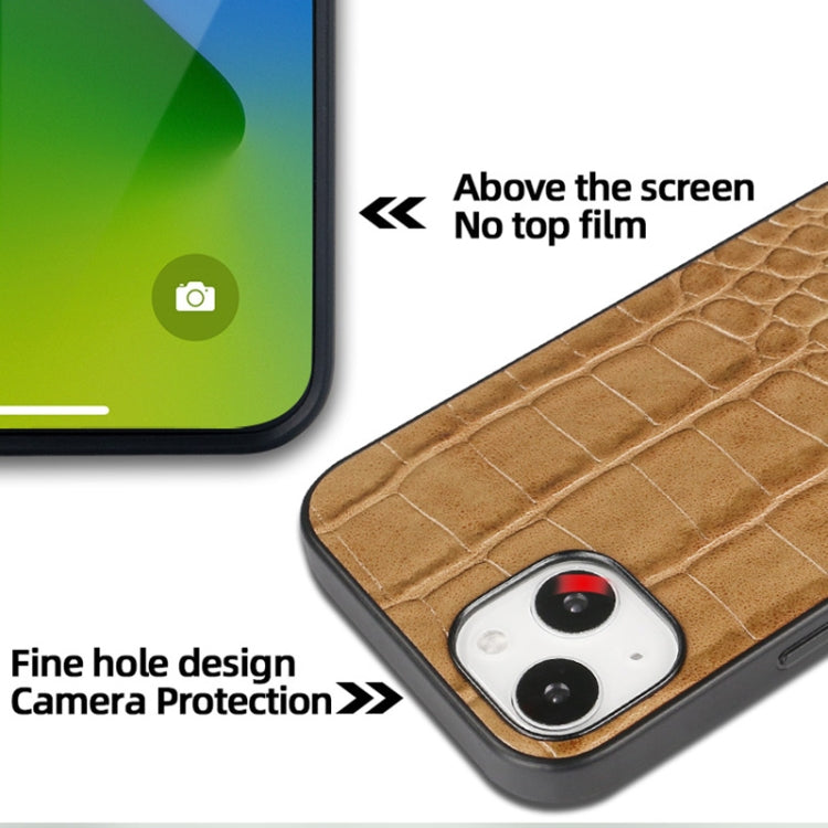 For iPhone 16 Pro VIETAO Alligator Texture PU Phone Case(Brown) - free shipping - PMC Jewellery - Order now!