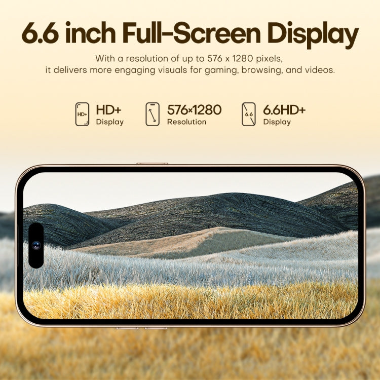 U218 / i16 Pro Max, 1GB+16GB, 6.6 inch Android 8.1 MTK6580A Quad Core, OTG, Network: 3G, Dual SIM, Plug:EU Plug(White) - free shipping - PMc TechLife - Order now!