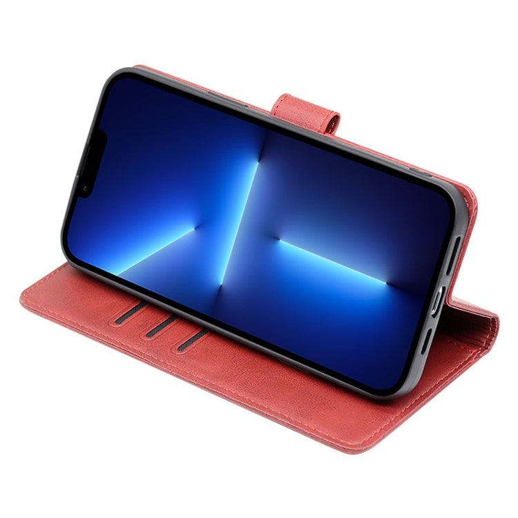 For Samsung Galaxy S25+ 5G Calf Texture Buckle Flip Leather Phone Case(Red) - Galaxy S25+ 5G Cases by PMC Jewellery | Online Shopping South Africa | PMC Jewellery | Buy Now Pay Later Mobicred