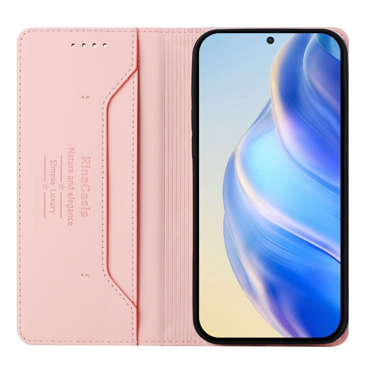For Ulefone Note 20 Pro RC01 Dual-Folded Magnetic Suction RFID Leather Phone Case(Pink) - Ulefone Cases by PMC TechLife | Online Shopping South Africa | PMC TechLife | Buy Now Pay Later Mobicred