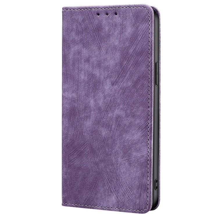 For Samsung Galaxy S25 Ultra 5G RFID Anti-theft Brush Magnetic Leather Phone Case(Purple) - Galaxy S25 Ultra 5G Cases by PMC Jewellery | Online Shopping South Africa | PMC Jewellery | Buy Now Pay Later Mobicred