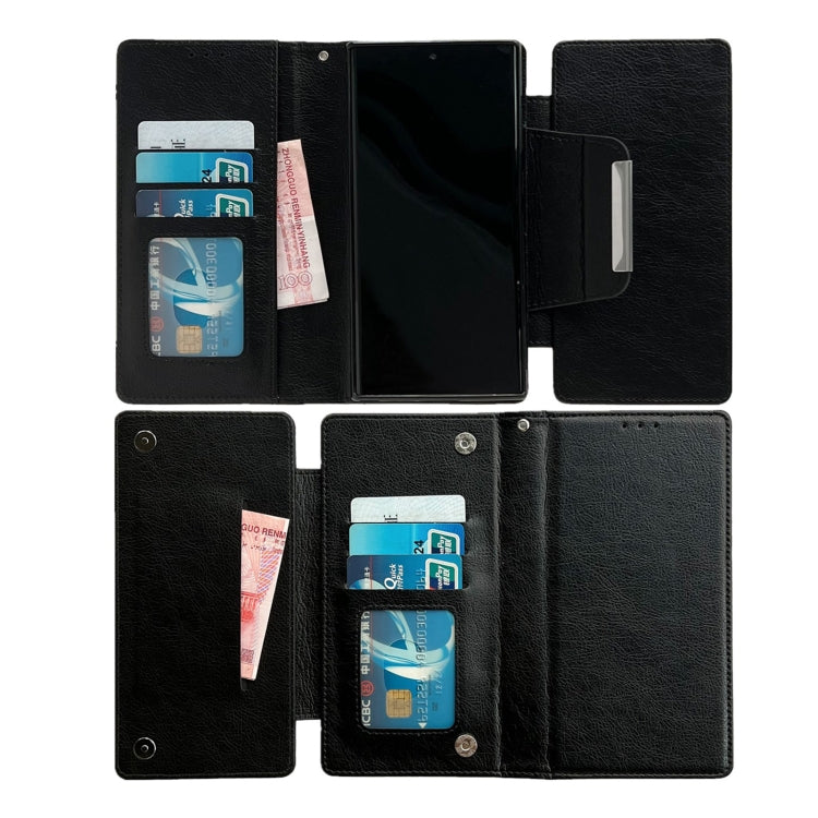 For Samsung Galaxy S25 Ultra 5G Multifunctional 7-Card Wallet Leather Phone Case(Black) - Galaxy S25 Ultra 5G Cases by PMC Jewellery | Online Shopping South Africa | PMC Jewellery | Buy Now Pay Later Mobicred