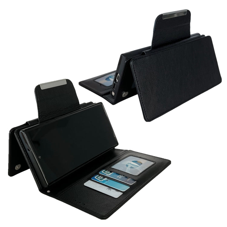 For Samsung Galaxy S25 Ultra 5G Multifunctional 7-Card Wallet Leather Phone Case(Black) - Galaxy S25 Ultra 5G Cases by PMC Jewellery | Online Shopping South Africa | PMC Jewellery | Buy Now Pay Later Mobicred