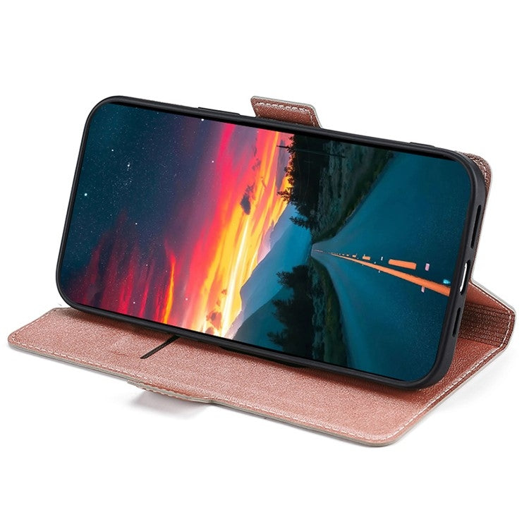 For Samsung Galaxy S25 5G Ultra-thin Voltage Side Buckle Horizontal Flip Leather Phone Case(Rose Gold) - Galaxy S25 5G Cases by PMC Jewellery | Online Shopping South Africa | PMC Jewellery | Buy Now Pay Later Mobicred