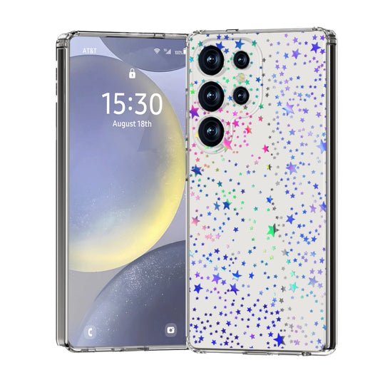 For Samsung Galaxy S25 Ultra 5G IMD Double Piece Simple Fresh Shockproof Phone Case(Laser Stars) - Galaxy S25 Ultra 5G Cases by PMC Jewellery | Online Shopping South Africa | PMC Jewellery | Buy Now Pay Later Mobicred