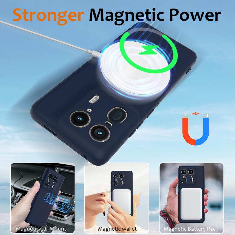 For Motorola Edge 50 Ultra Shockproof Silicone Magsafe Phone Case(Navy Blue) - free shipping - PMC TechLife - Order now!