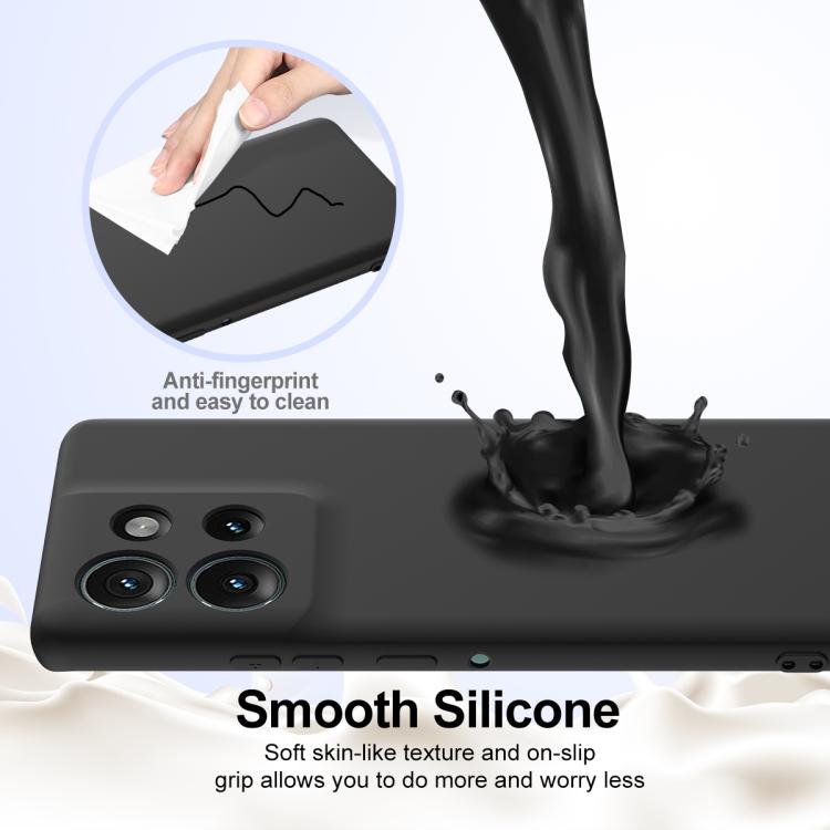 For Motorola Edge 50 5G Shockproof Silicone Magsafe Phone Case(Black) - free shipping - PMC TechLife - Order now!