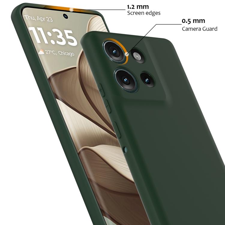 For Motorola Edge 50 5G Shockproof Silicone Magsafe Phone Case(Dark Green) - free shipping - PMC TechLife - Order now!