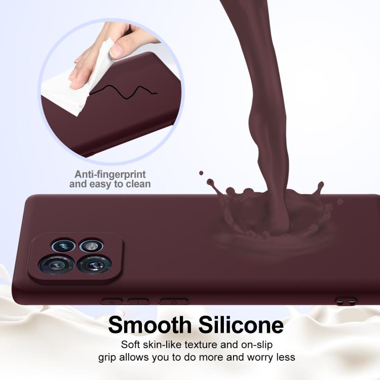 For Motorola Edge 40 Pro 5G Shockproof Silicone Magsafe Phone Case(Plum Color) - free shipping - PMC TechLife - Order now!