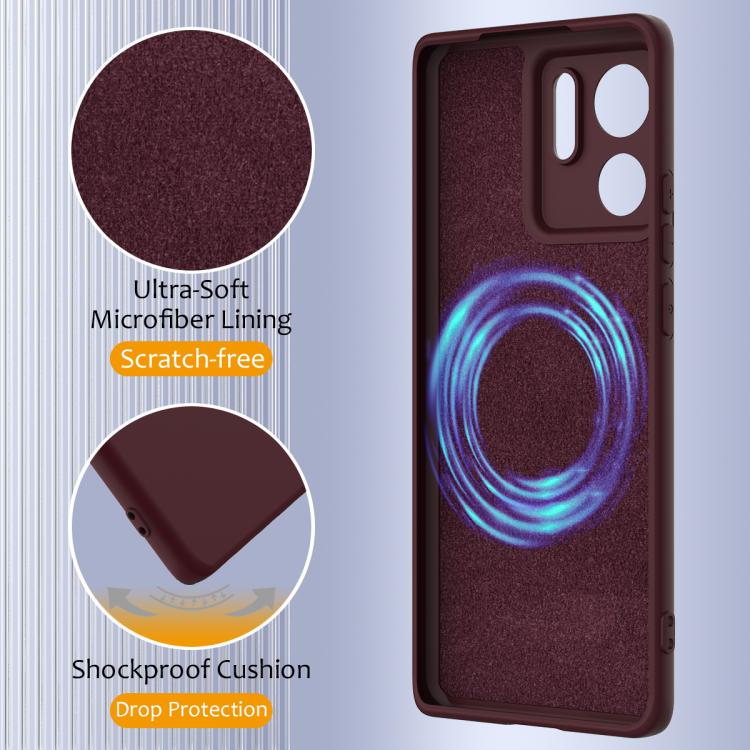 For Motorola Edge 2023 Shockproof Silicone Magsafe Phone Case(Plum Color) - free shipping - PMC TechLife - Order now!