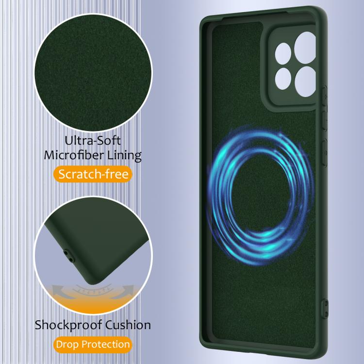 For Motorola Edge+ 2023 Shockproof Silicone Magsafe Phone Case(Dark Green) - free shipping - PMC TechLife - Order now!