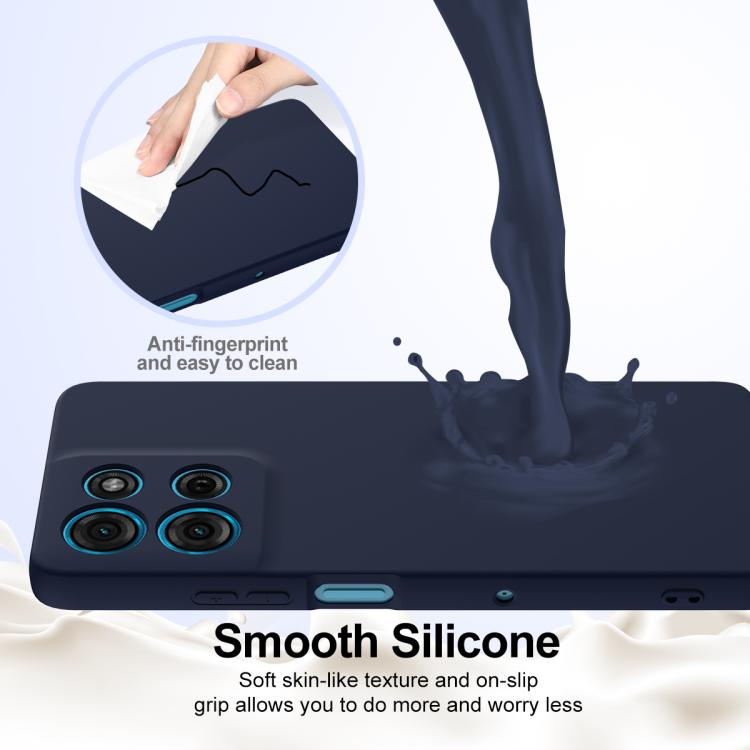 For Motorola Moto G75 5G Shockproof Silicone Magsafe Phone Case(Navy Blue) - free shipping - PMC TechLife - Order now!