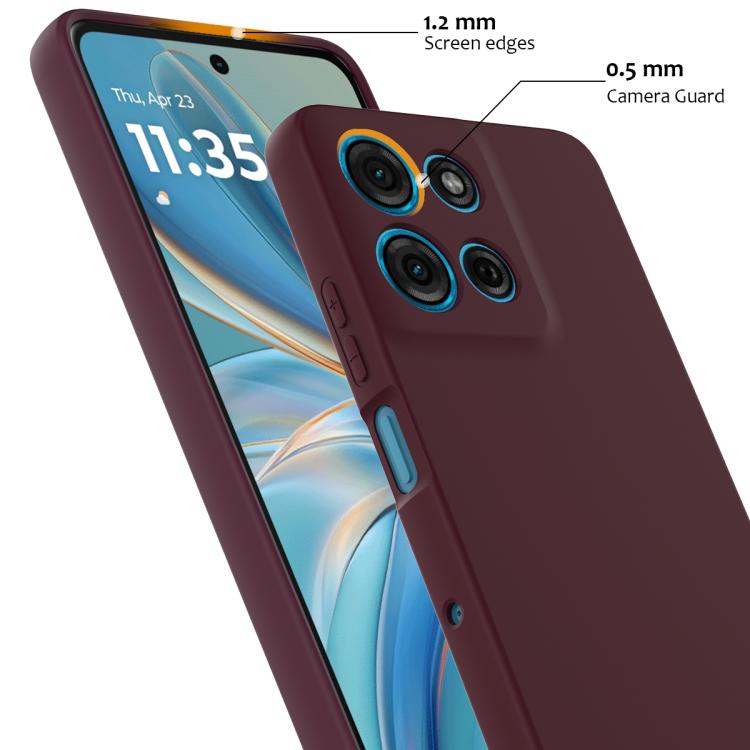 For Motorola Moto G75 5G Shockproof Silicone Magsafe Phone Case(Plum Color) - free shipping - PMC TechLife - Order now!