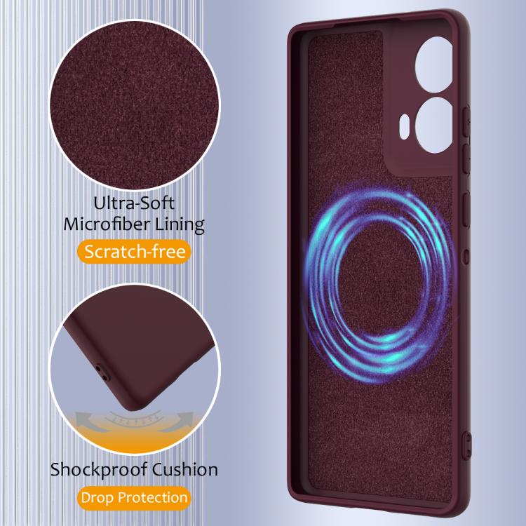 For Motorola Moto G24 4G Shockproof Silicone Magsafe Phone Case(Plum Color) - free shipping - PMC TechLife - Order now!