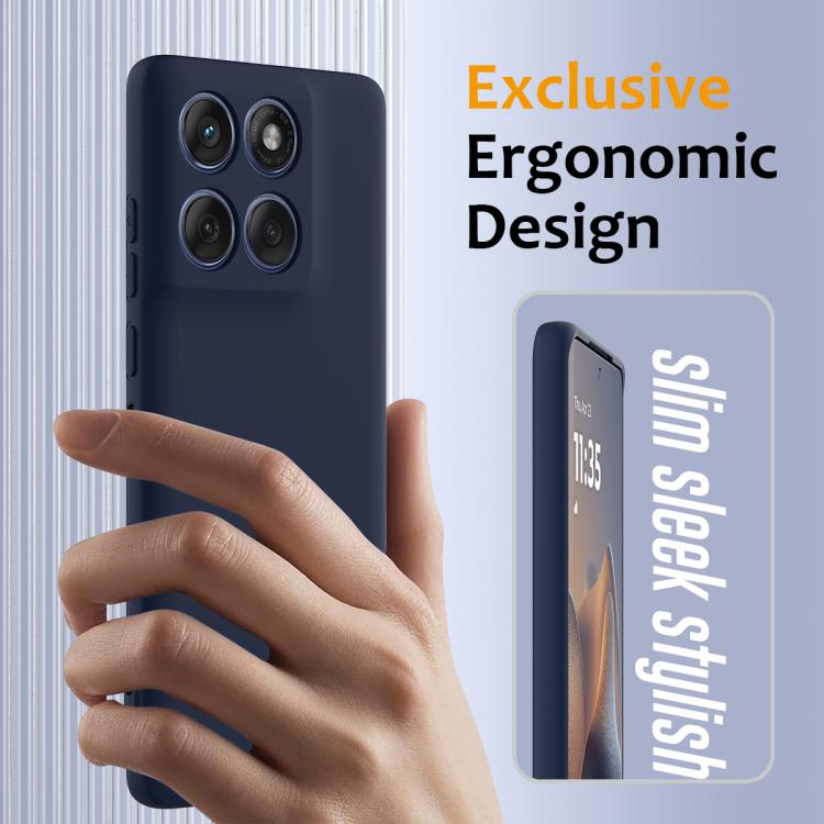 For Motorola Edge 60 Pro Shockproof Silicone Magsafe Phone Case(Navy Blue) - free shipping - PMC TechLife - Order now!