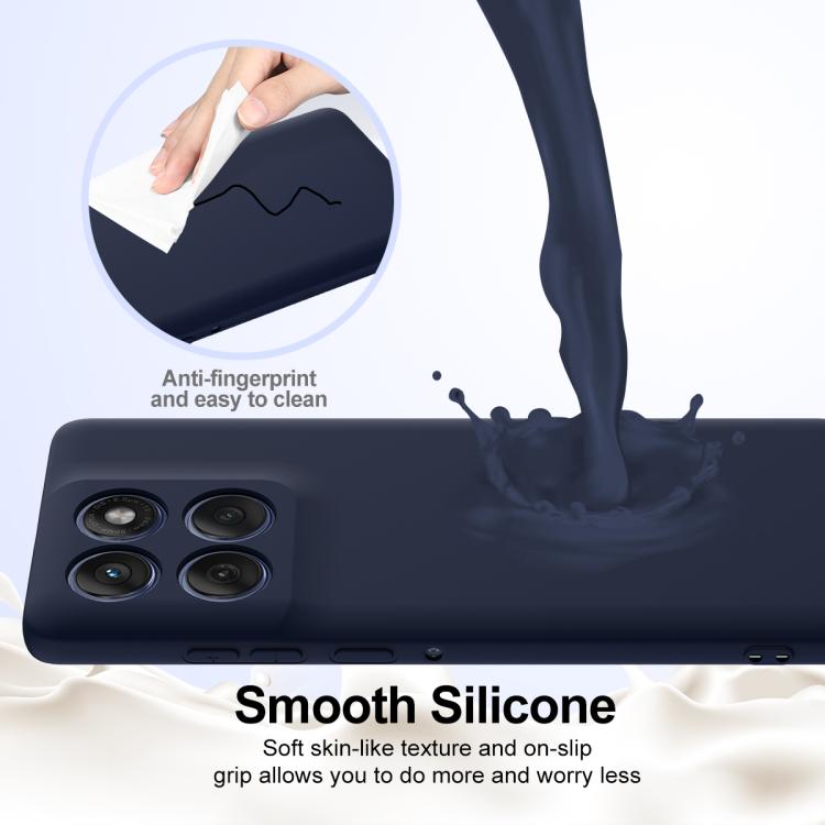 For Motorola Edge 60 Pro Shockproof Silicone Magsafe Phone Case(Navy Blue) - free shipping - PMC TechLife - Order now!
