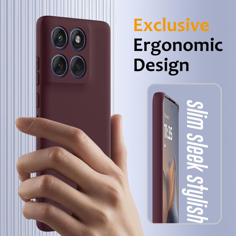 For Motorola Edge 2025 5G Shockproof Silicone Magsafe Phone Case(Plum Color) - free shipping - PMC TechLife - Order now!