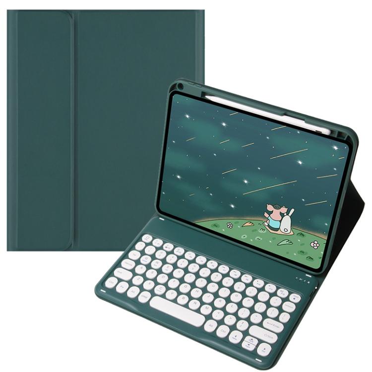 For OPPO Pad 3 / Pad 2 Candy Color Bluetooth Keyboard Leather Case, Round Key(Green) - Others Keyboard by PMC TechLife | Online Shopping South Africa | PMC TechLife | Buy Now Pay Later Mobicred