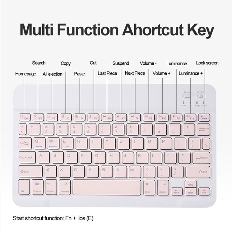 For OPPO Pad 3 / Pad 2 Candy Color Bluetooth Keyboard Leather Case, Round Key with Touchpad(Lavender Grey) - Others Keyboard by PMC TechLife | Online Shopping South Africa | PMC TechLife | Buy Now Pay Later Mobicred