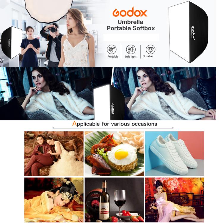 Godox UB Series Four Corner Umbrella Softbox, Size:60 x 90cm - free shipping - PMC TechLife - Order now!