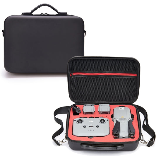 For DJI Mavic Air 2 Portable PU Shoulder Storage Bag Protective Box(Black Red) - Carry Cases & Bags by PMC Jewellery | Online Shopping South Africa | PMC Jewellery | Buy Now Pay Later Mobicred