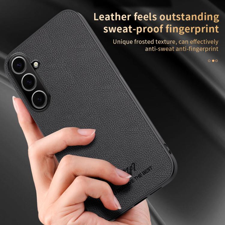 For Samsung Galaxy S25 5G HUIYI Leather Magnetic Phone Case(Brown) - Galaxy S25 5G Cases by PMC Jewellery | Online Shopping South Africa | PMC Jewellery | Buy Now Pay Later Mobicred