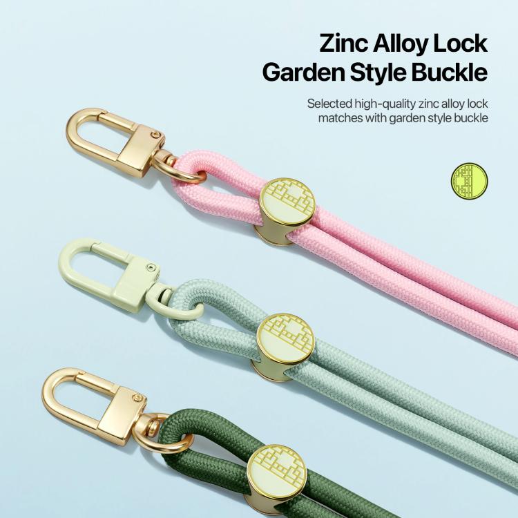DUX DUCIS Garden Series Tile Pattern Adjustable Crossbody Phone Lanyard(Army Green) - Lanyards & Wrist Straps by DUX DUCIS | Online Shopping South Africa | PMc TechLife | Buy Now Pay Later Mobicred