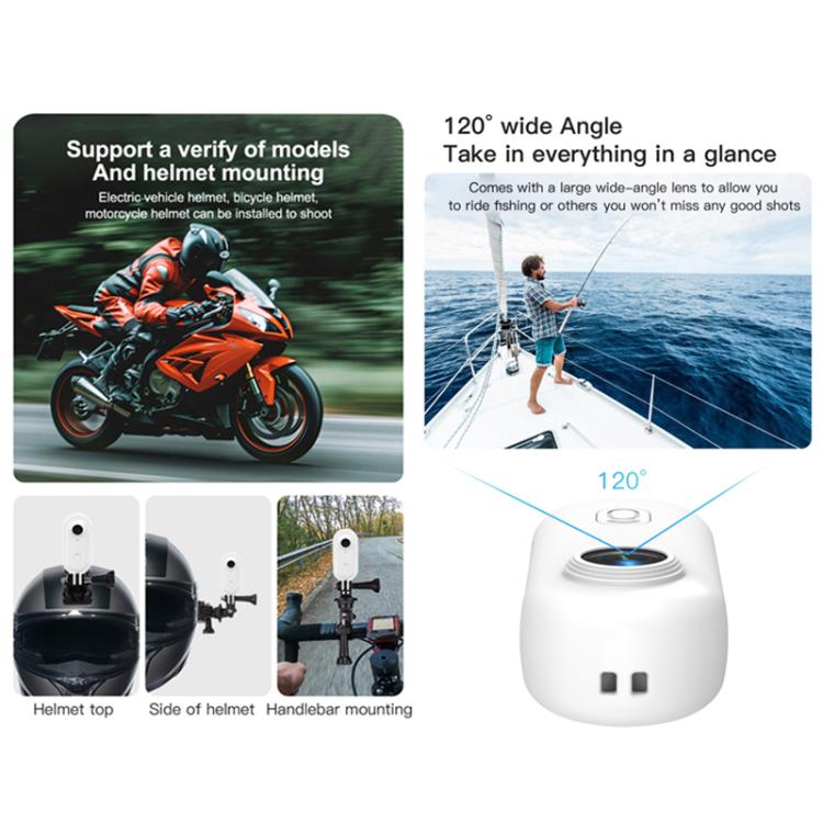 H88 4K Thumb Sports Camera Mini WiFi Camera, Specification:Simple Version(White) - Video Cameras by PMC TechLife | Online Shopping South Africa | PMC TechLife | Buy Now Pay Later Mobicred