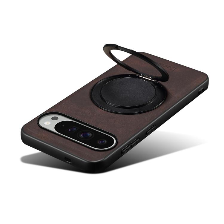 For Google Pixel 9 Pro XL Denior A14 Skin Feel Rotating Holder MagSafe Phone Case(Brown) - free shipping - PMC TechLife - Order now!