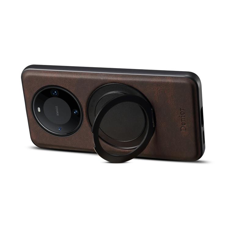 For Huawei Mate 60 Pro / 60 Pro+ Denior A14 Skin Feel Rotating Holder MagSafe Phone Case(Brown) - free shipping - PMC TechLife - Order now!