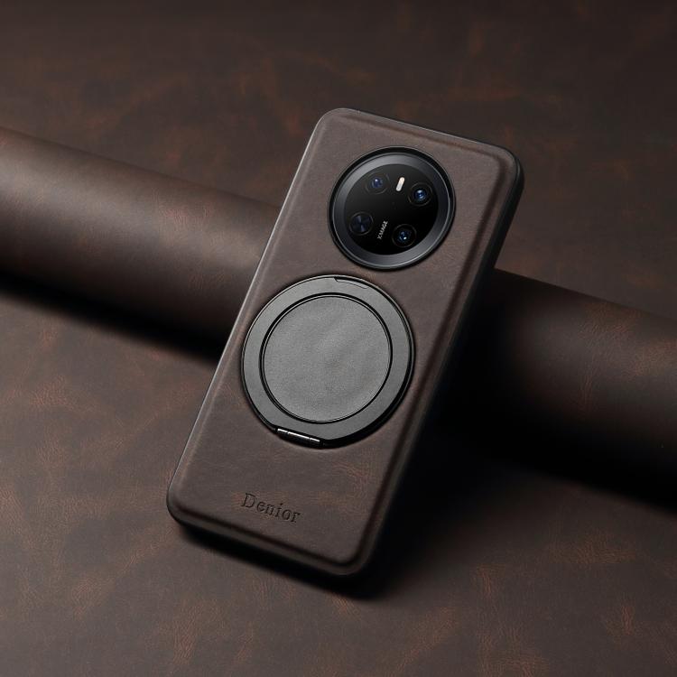 For Huawei Mate 70 Denior A14 Skin Feel Rotating Holder MagSafe Phone Case(Brown) - free shipping - PMC TechLife - Order now!