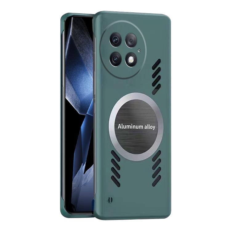 For OnePlus 13 All-inclusive Lens Frameless Graphene Cooling Phone Case(Navy Blue) - OnePlus Cases by PMc TechLife | Online Shopping South Africa | PMc TechLife | Buy Now Pay Later Mobicred