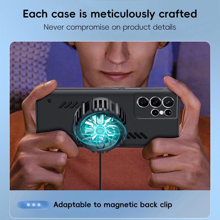 For Samsung Galaxy S25 Ultra 5G All-inclusive Lens Frameless Graphene Cooling Phone Case(Black) - Galaxy S25 Ultra 5G Cases by PMC Jewellery | Online Shopping South Africa | PMC Jewellery | Buy Now Pay Later Mobicred