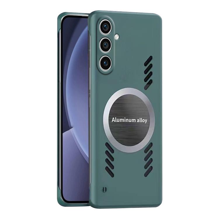 For Samsung Galaxy S25 5G All-inclusive Lens Frameless Graphene Cooling Phone Case(Navy Blue) - Galaxy S25 5G Cases by PMC Jewellery | Online Shopping South Africa | PMC Jewellery | Buy Now Pay Later Mobicred