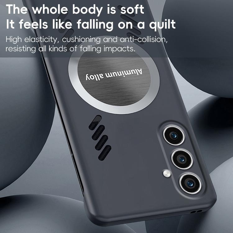 For Samsung Galaxy S24 5G All-inclusive Lens Frameless Graphene Cooling Phone Case(Black) - Galaxy S24 5G Cases by PMc TechLife | Online Shopping South Africa | PMc TechLife | Buy Now Pay Later Mobicred
