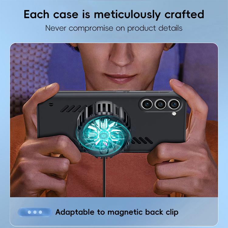 For Samsung Galaxy S23 5G All-inclusive Lens Frameless Graphene Cooling Phone Case(Orange) - Galaxy S23 5G Cases by PMc TechLife | Online Shopping South Africa | PMc TechLife | Buy Now Pay Later Mobicred
