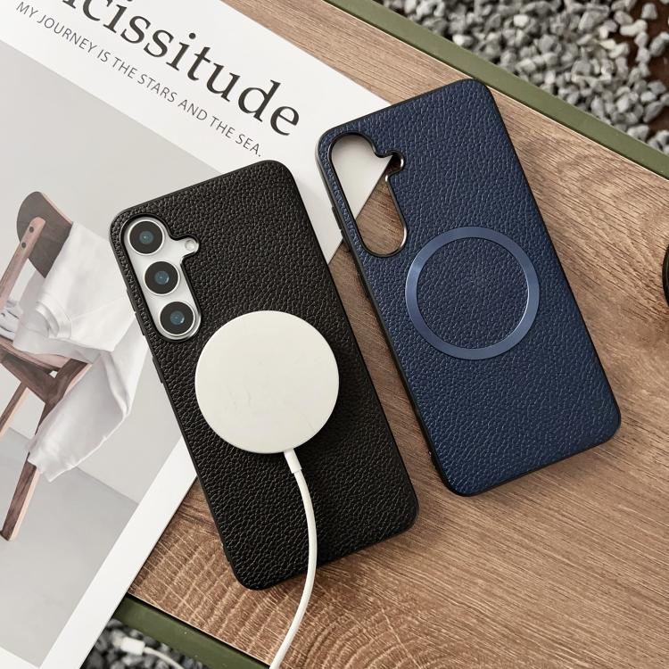 For Samsung Galaxy S25+ 5G CD Magsafe Magnetic Litchi Texture Phone Case(Black) - free shipping - PMC TechLife - Order now!