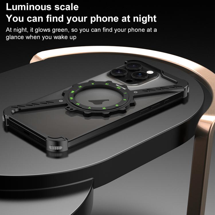 For iPhone 13 Pro Max Z-shaped Frameless Metal 360 Holder MagSafe Phone Case(Space Grey) - iPhone 13 Pro Max Cases by PMc TechLife | Online Shopping South Africa | PMc TechLife | Buy Now Pay Later Mobicred