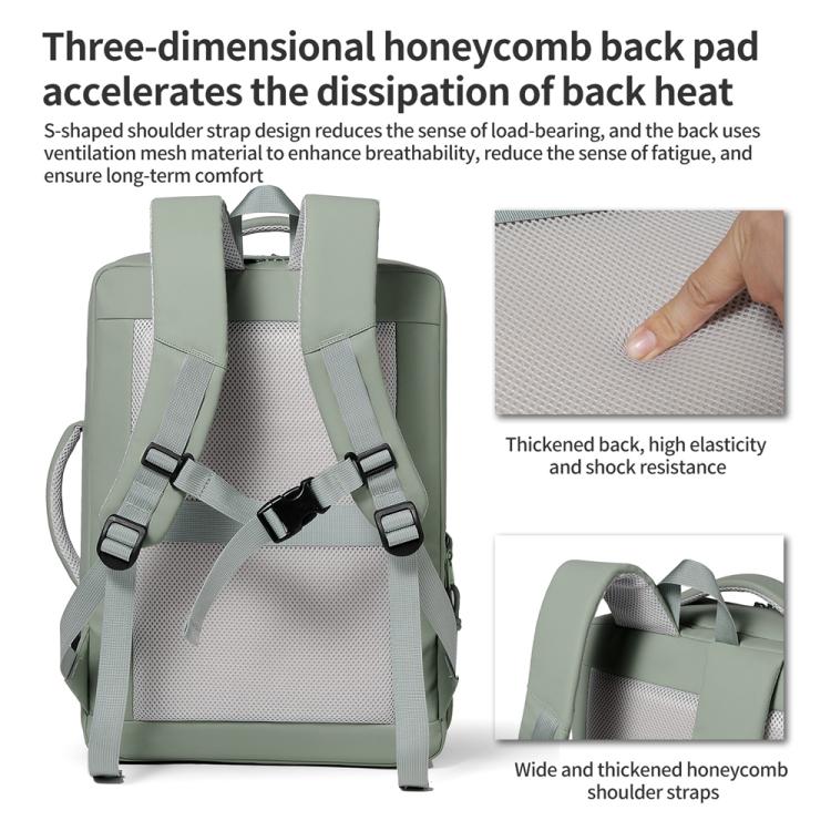 P960 Large Capacity Water Resistant Fashionable Backpack(Grey) - Backpack by PMC TechLife | Online Shopping South Africa | PMC TechLife | Buy Now Pay Later Mobicred