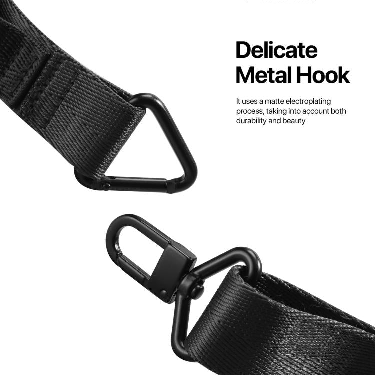 DUX DUCIS Outdoor Series Nylon Adjustable Crossbody Phone Lanyard(Black) - Lanyards & Wrist Straps by DUX DUCIS | Online Shopping South Africa | PMc TechLife | Buy Now Pay Later Mobicred