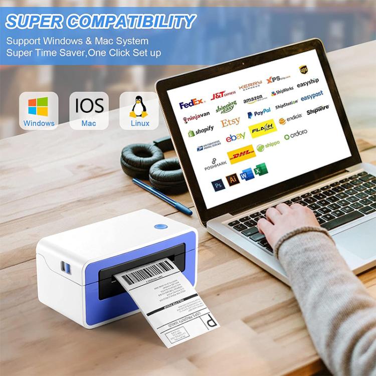 HPRT N51 Computer Version Express Electronic Waybill Printer, Plug:AU Plug(White) - Printer by PMC TechLife | Online Shopping South Africa | PMC TechLife | Buy Now Pay Later Mobicred