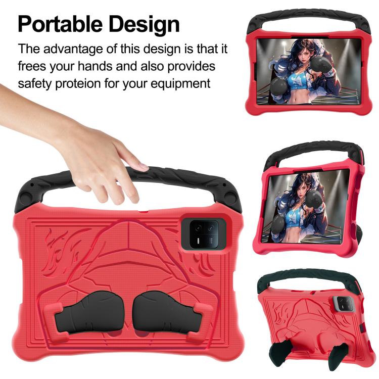 For Huawei MatePad SE 11 2024 Boxing Series Kickstand EVA Shockproof Tablet Case with Shoulder Strap(Red Black) - Huawei by PMC TechLife | Online Shopping South Africa | PMC TechLife | Buy Now Pay Later Mobicred