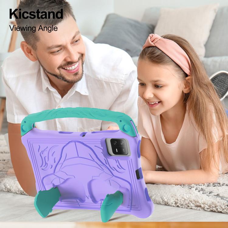 For Huawei MatePad SE 11 2024 Boxing Series Kickstand EVA Shockproof Tablet Case with Shoulder Strap(Purple Mint) - free shipping - PMC TechLife - Order now!