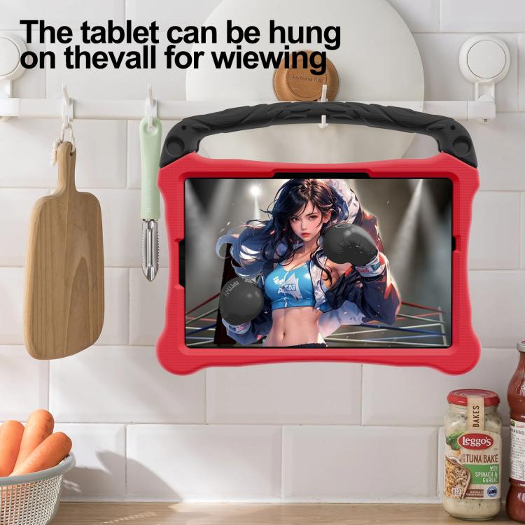 For Honor Pad X8a 11 inch Boxing Series Kickstand EVA Shockproof Tablet Case with Shoulder Strap(Red Black) - Honor by PMC TechLife | Online Shopping South Africa | PMC TechLife | Buy Now Pay Later Mobicred