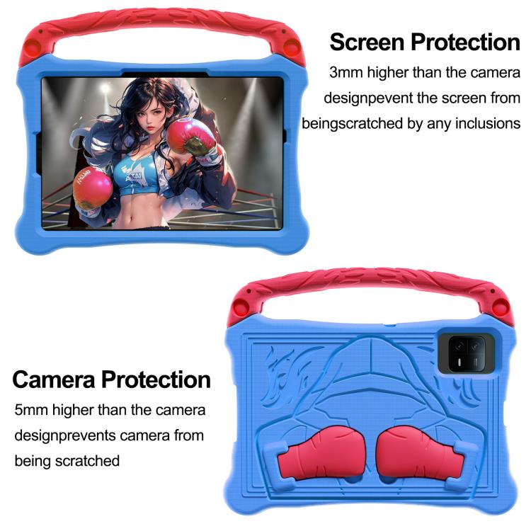 For Honor Pad X8a 11 inch Boxing Series Kickstand EVA Shockproof Tablet Case with Shoulder Strap(Blue Red) - Honor by PMC TechLife | Online Shopping South Africa | PMC TechLife | Buy Now Pay Later Mobicred