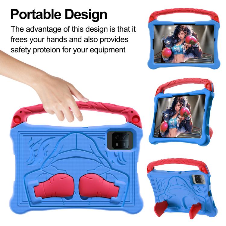 For Honor Pad X8a 11 inch Boxing Series Kickstand EVA Shockproof Tablet Case with Shoulder Strap(Blue Red) - Honor by PMC TechLife | Online Shopping South Africa | PMC TechLife | Buy Now Pay Later Mobicred